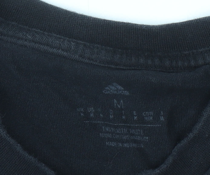 Mens UK Size M adidas Black T-Shirt