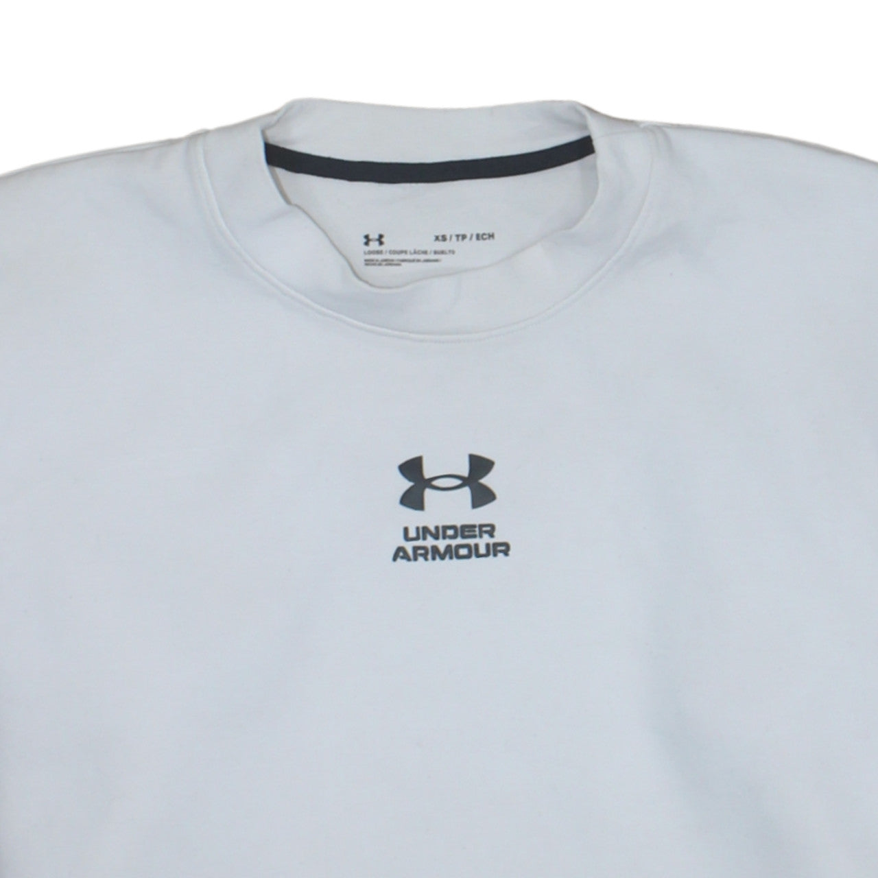 Womens UK Size XS Under armour White Pullover Sweatshirt