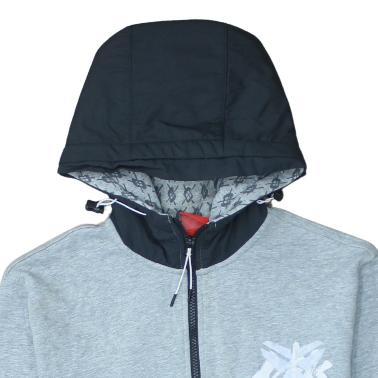 Mens UK Size XL Nike Grey Full Zip Hoodie