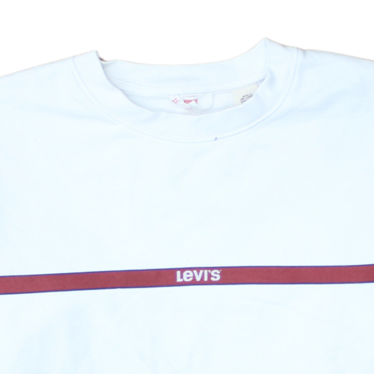Womens UK Size S Levi's White Pullover Sweatshirt