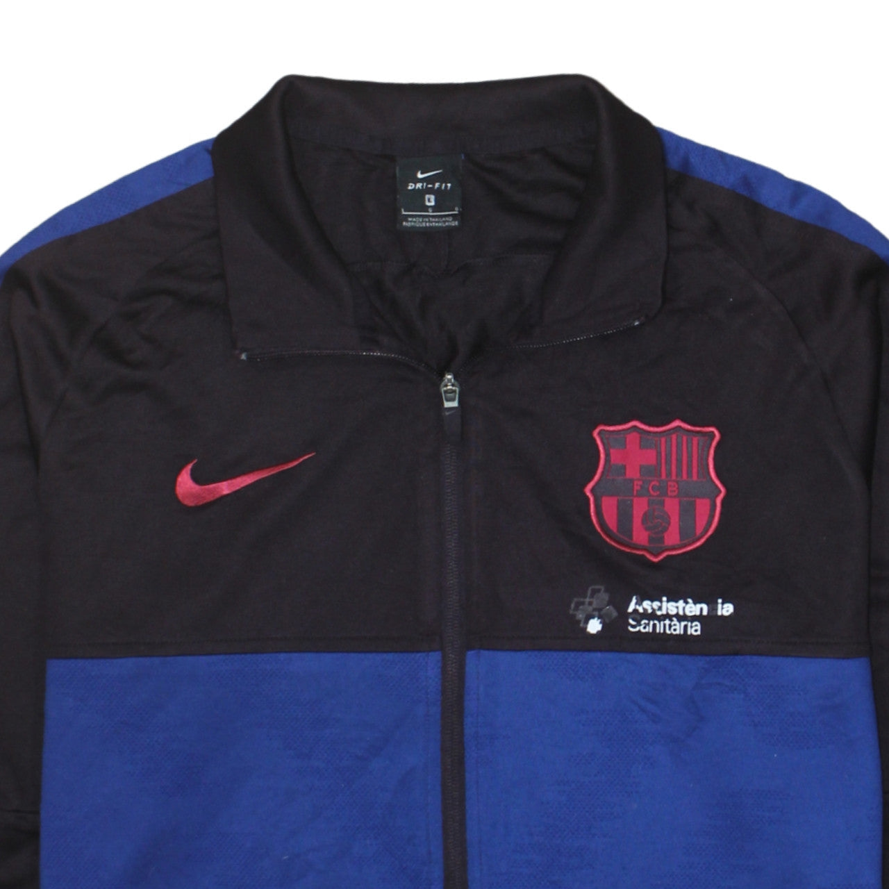 Mens UK Size L Nike Blue Full Zip Sweatshirt