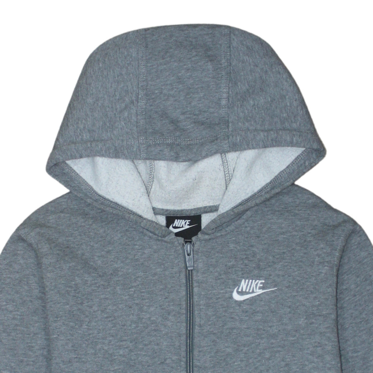 Additional view of Nike boys’ grey full zip hoodie xl 158-170cm cotton blend casual