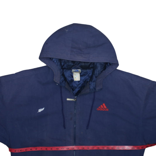 Mens UK Size XL adidas Blue Puffer Jacket