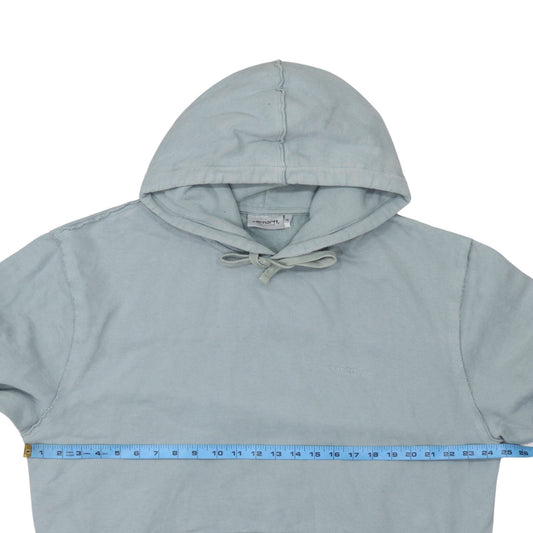 Mens UK Size L Carhartt Blue Pullover Hoodie