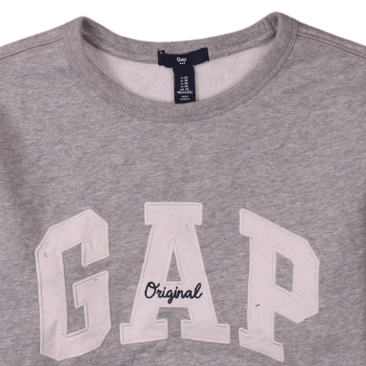 Womens UK Size XS Gap Grey Pullover Sweatshirt