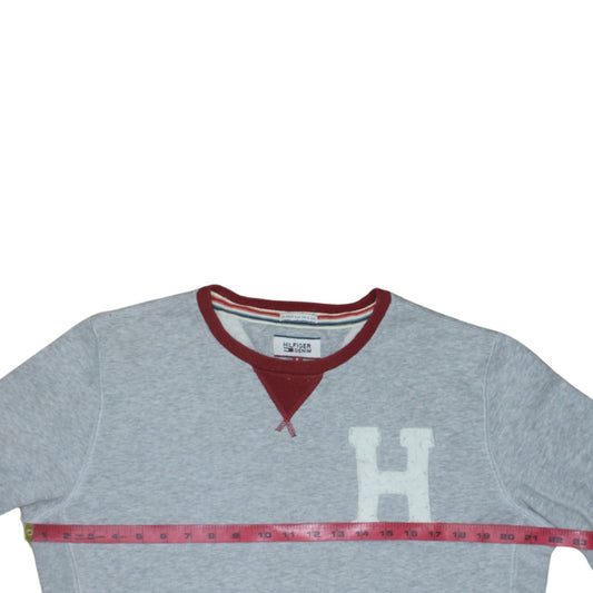 Mens UK Size S Tommy Hilfiger Grey Pullover Sweatshirt