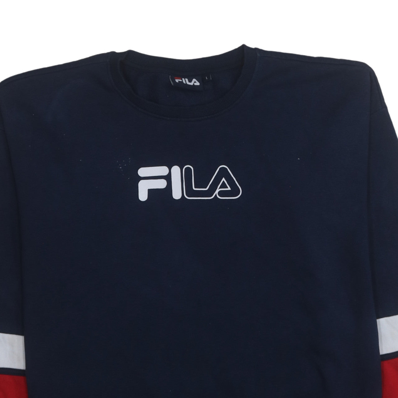 Mens UK Size L FILA Blue Pullover Sweatshirt