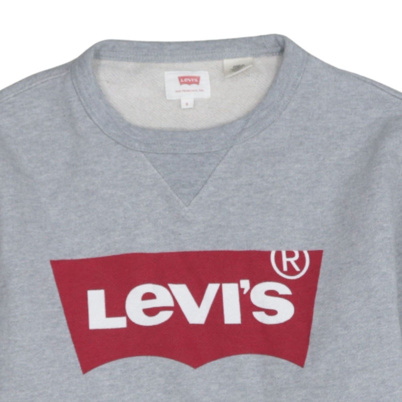 Mens UK Size S Levi's Grey Pullover Sweatshirt