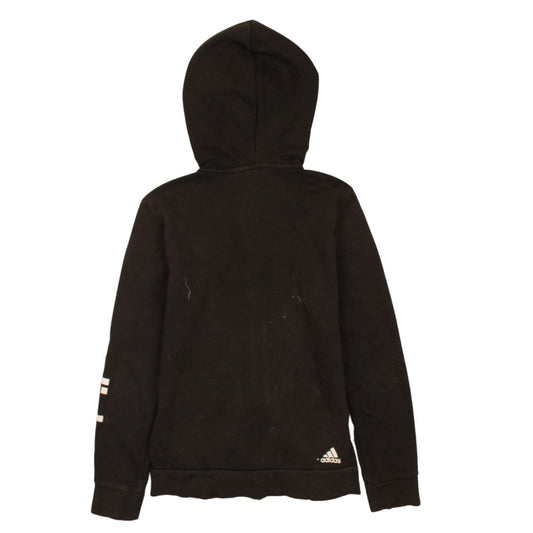 Womens UK Size M adidas Black Full Zip Hoodie