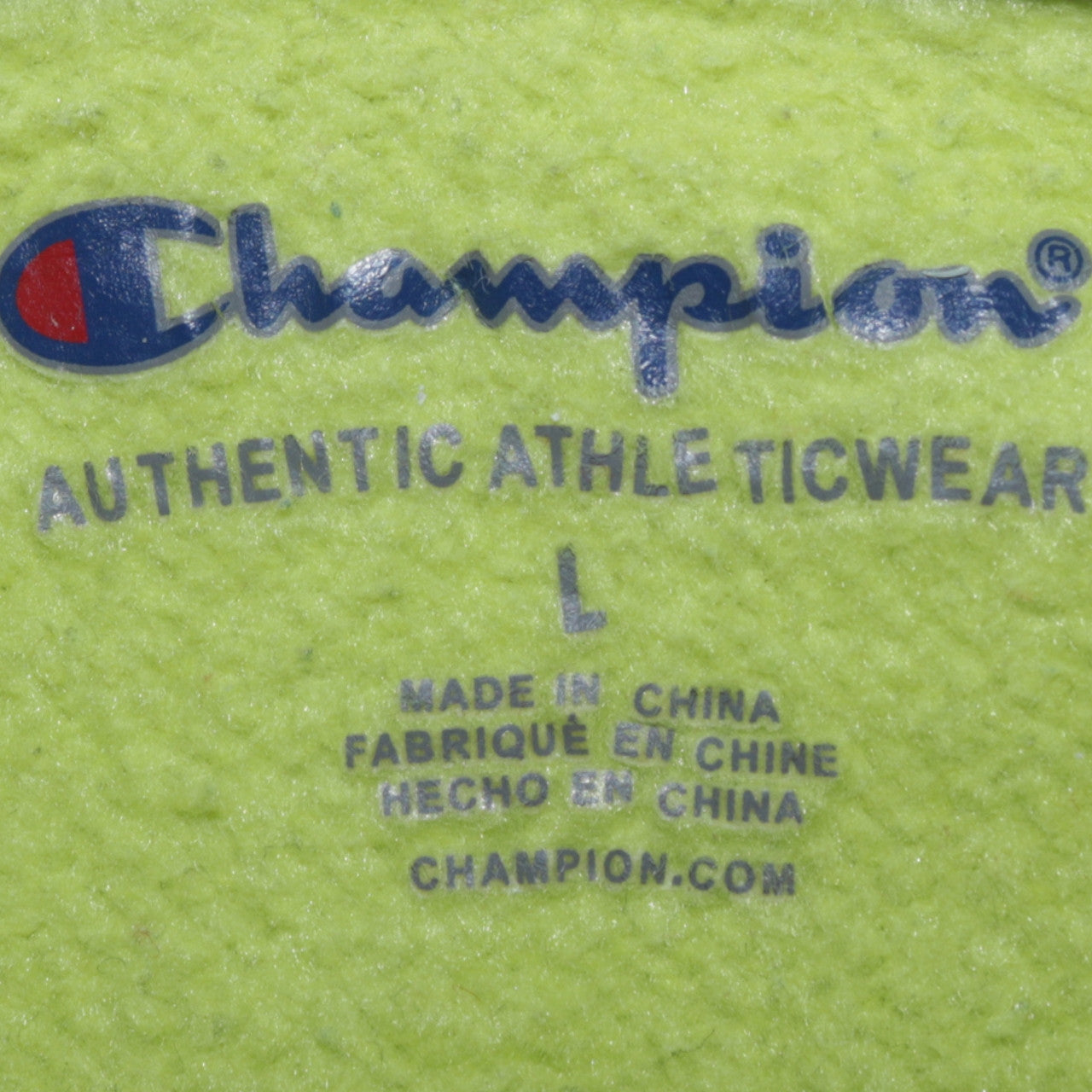 Womens UK Size L Champion Yellow Pullover Hoodie
