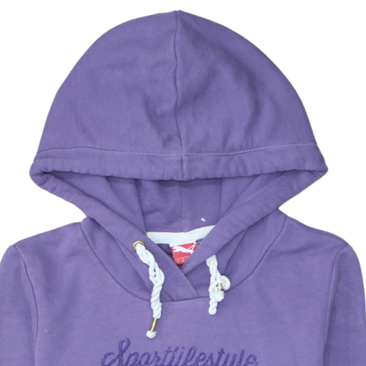 Womens UK Size 10 PUMA Purple Pullover Hoodie