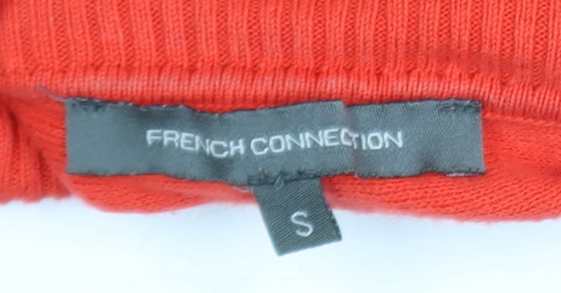 Womens UK Size S French Connection Red Basic T-Shirt