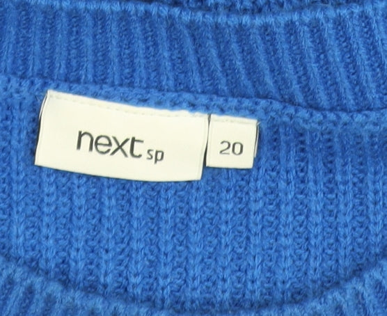 Womens UK Size 20 NEXT Blue Pullover Jumper