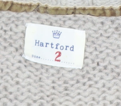 Womens UK Size 10 Hartford Beige Pullover Jumper