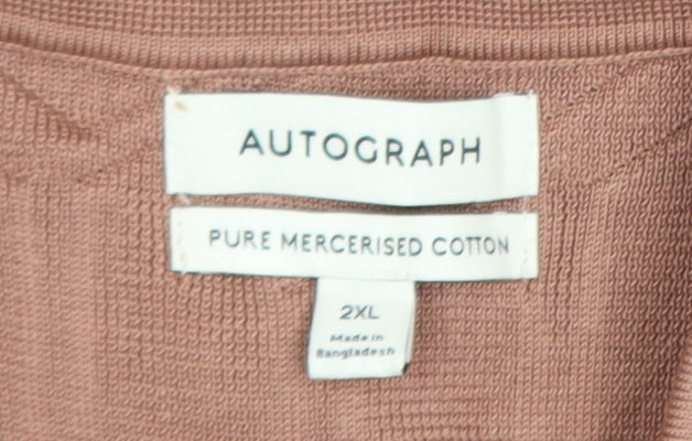 Mens UK Size 2XL Marks and Spencer 100% Cotton Polo Shirt