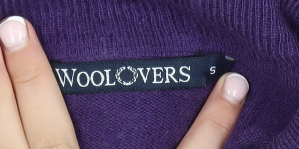 Womens UK Size S Woolovers Purple Pullover Jumper