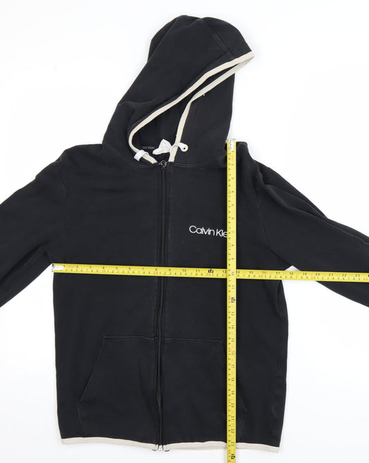 Mens UK Size S Calvin Klein Black Basic Jacket
