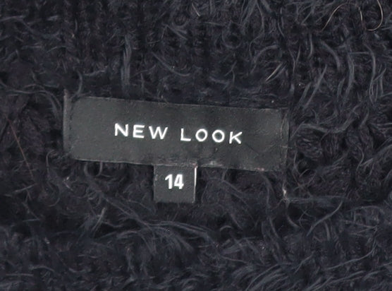 Womens UK Size 14 New Look Black Pullover Jumper