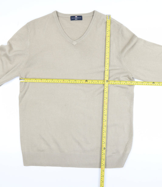 Mens UK Size L Marks and Spencer Beige Pullover Jumper