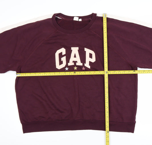 Womens UK Size XL Gap Red Pullover Sweatshirt
