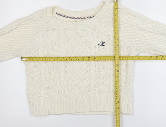 Womens UK Size 8 SoulCal & Co Ivory Pullover Jumper
