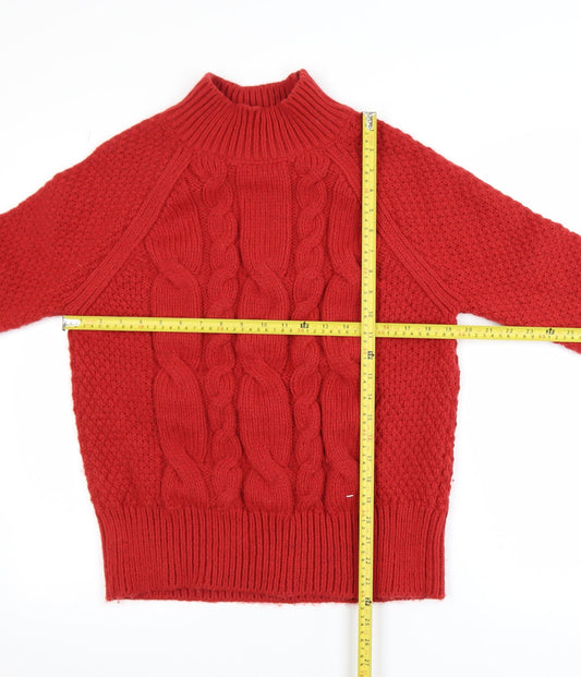 Womens UK Size M FatFace Red Pullover Jumper