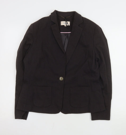 Womens UK Size 14 Marks and Spencer Regular Black Blazer