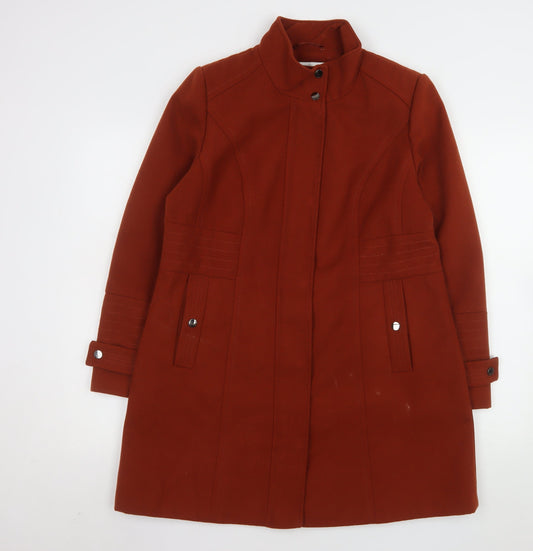 Womens UK Size 14 Wallis Brown Overcoat
