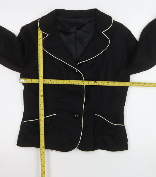 Womens UK Size 12 Hobbs Regular Black Blazer