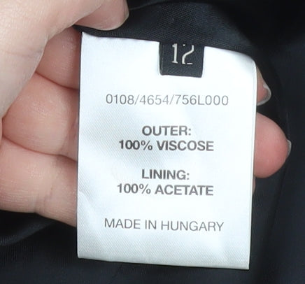 Womens UK Size 12 Hobbs Regular Black Blazer