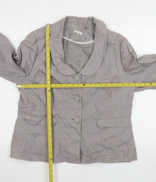 Womens UK Size 18 EAST Regular Grey Suit Jacket