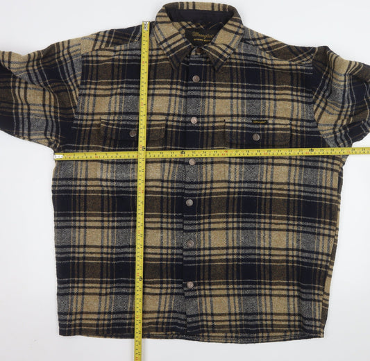 Mens UK Size XL Wrangler Brown Shirt Jacket