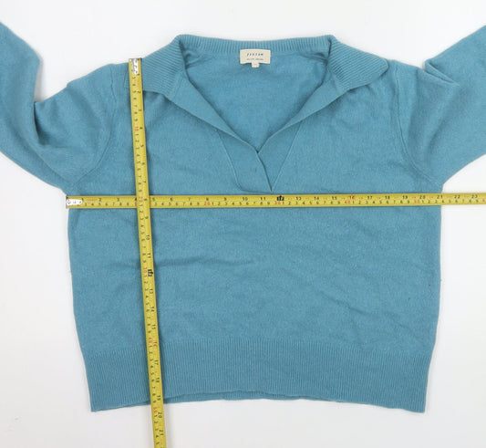Womens UK Size L Jigsaw Blue Pullover Jumper