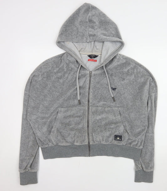 Womens UK Size 16 Superdry Grey Basic Jacket