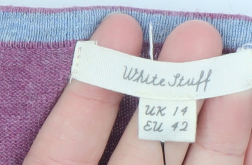 Womens UK Size 14 White Stuff Purple Pullover Jumper