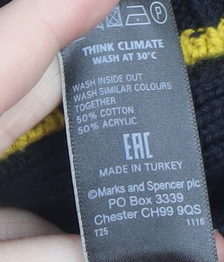Womens UK Size L Marks and Spencer Black Pullover Jumper