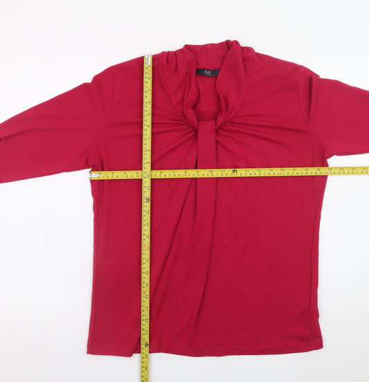 Womens UK Size M Isle Collection Red Tunic Blouse