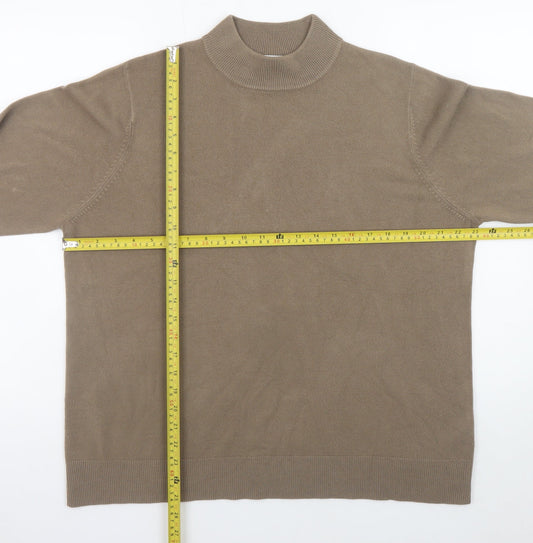 Mens UK Size L BHS Beige Pullover Jumper