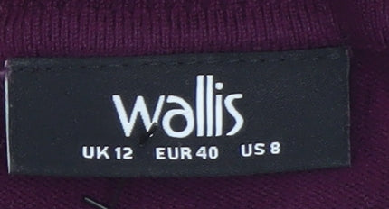 Womens UK Size 12 Wallis Purple Pullover Jumper