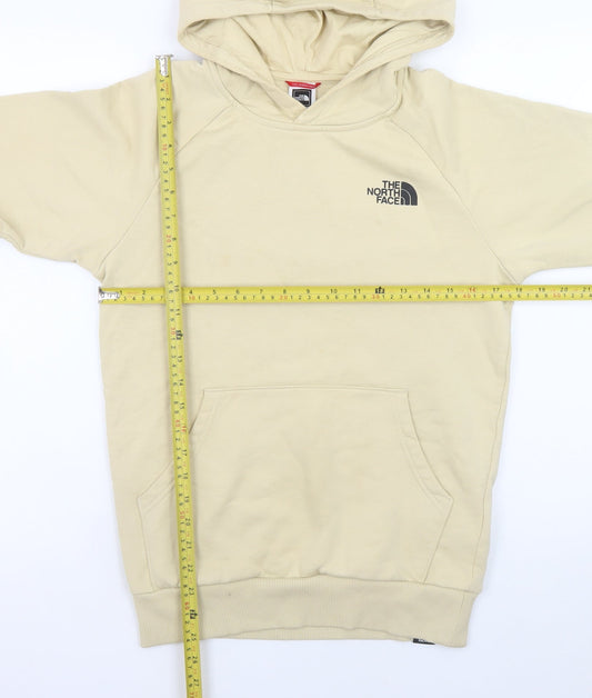 Womens UK Size XS The North Face Beige Pullover Hoodie