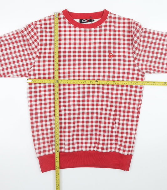 Mens UK Size L Codex Red Pullover Sweatshirt
