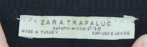 Womens UK Size 8 Zara Black Pullover Sweatshirt