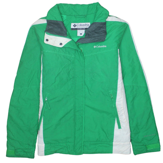 Womens UK Size L Columbia Green Skiing Hiking Walking Running & Jogging Jacket