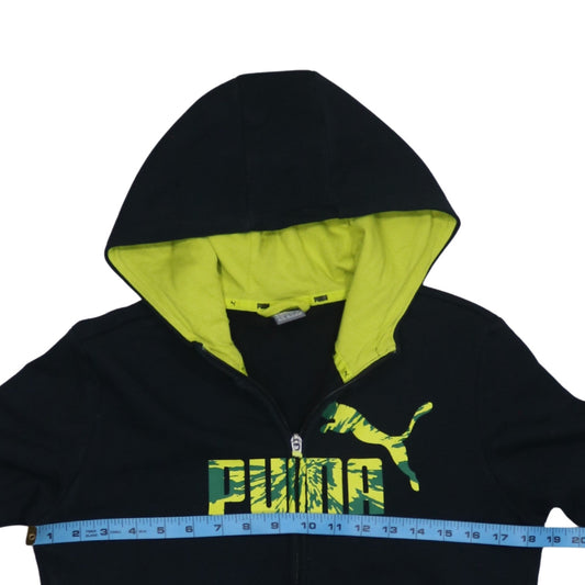 Boys UK Size 14-15 Years PUMA Black Full Zip Hoodie