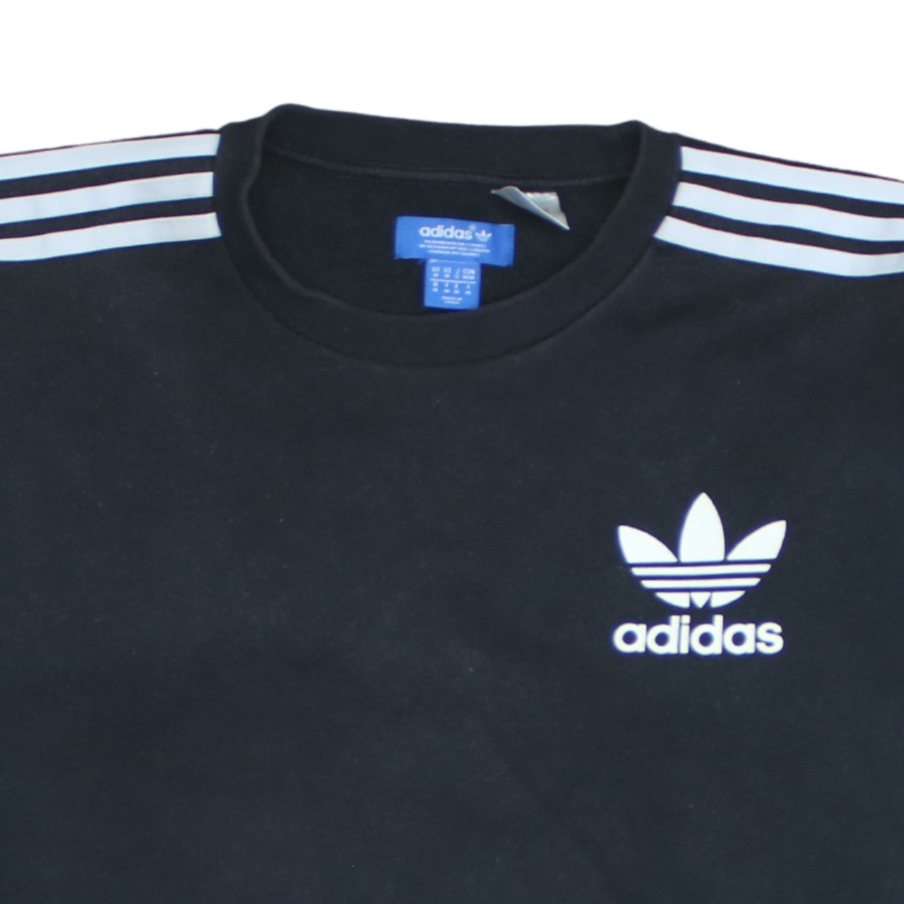 Mens UK Size M adidas Black Pullover Sweatshirt