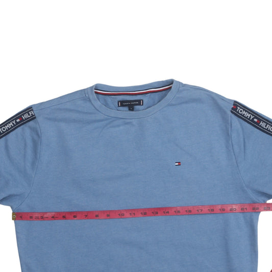 Mens UK Size XL Tommy Hilfiger Blue Pullover Sweatshirt