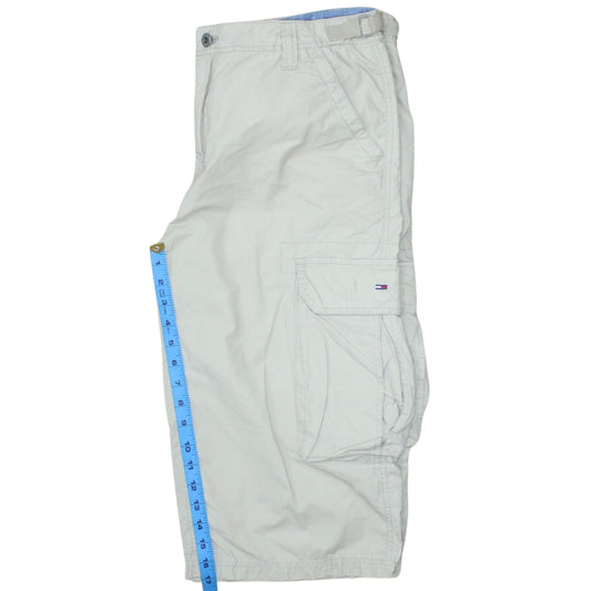Tommy Hilfiger Men's Beige Cargo Shorts Size M Cotton Casual