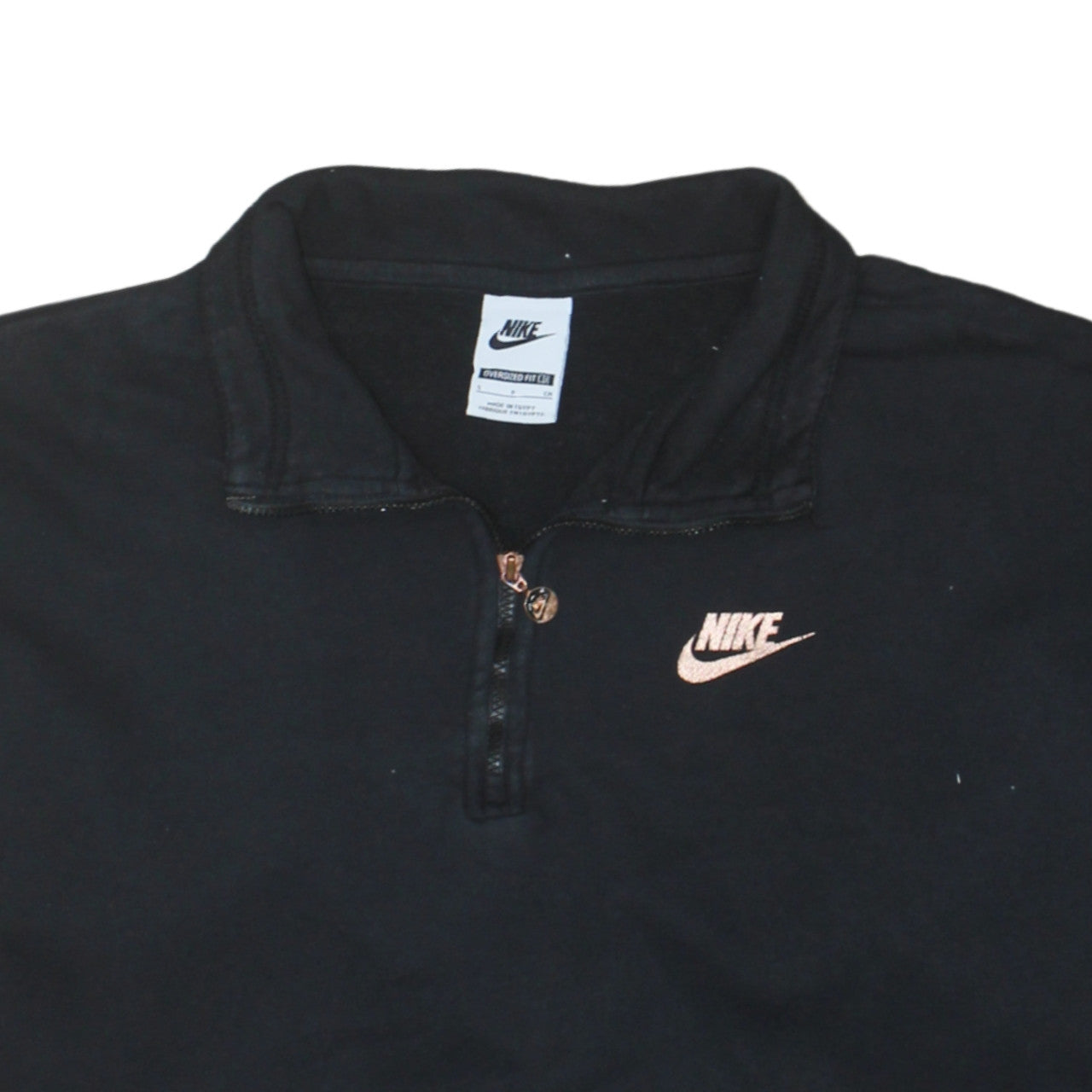 Womens UK Size S Nike Black Pullover Sweatshirt