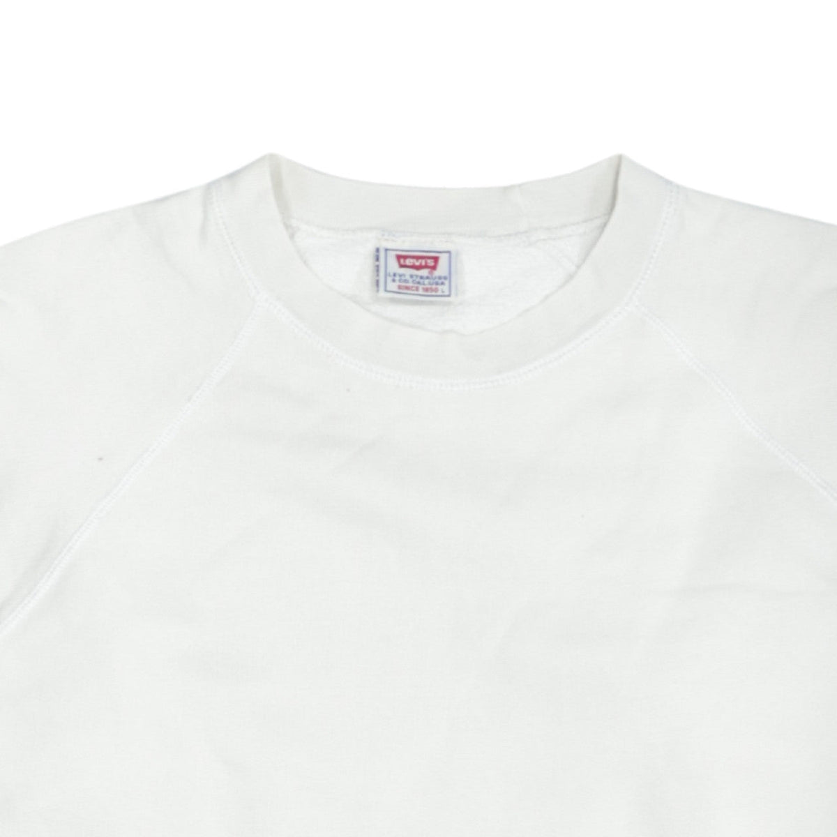 Mens UK Size L Levi's White Pullover Sweatshirt