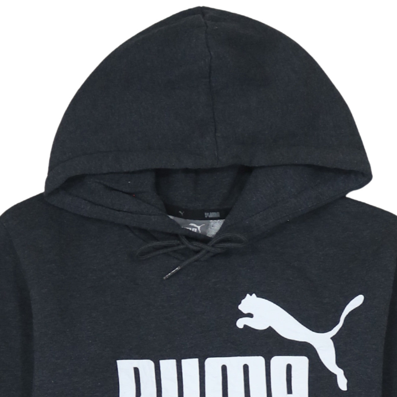 Mens UK Size M PUMA Black Pullover Hoodie